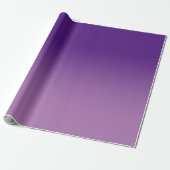 Modern Royal Paars en Lavender Ombre Cadeaupapier (Uitgerold)