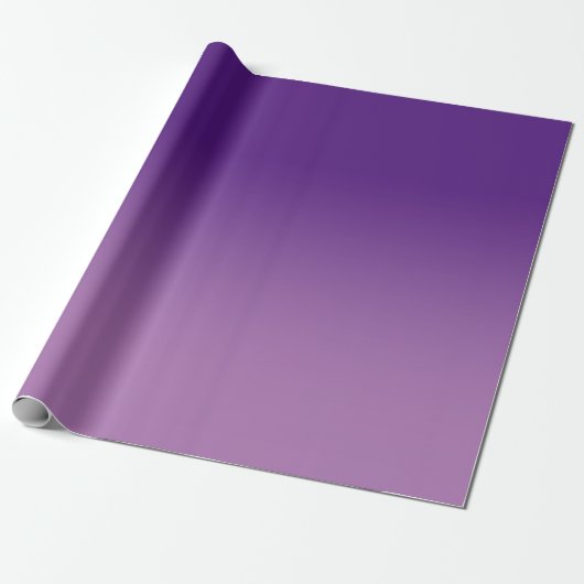 Modern Royal Paars en Lavender Ombre Cadeaupapier (Uitgerold)