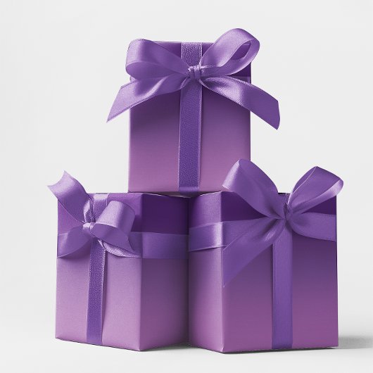 Modern Royal Paars en Lavender Ombre Cadeaupapier