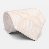 Modern Royal Pastel Crema White Lace Stropdas (Opgerold)