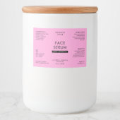 Modern Roze 2 OZ druppelaar Fles Waterdicht Label Voedselcontainer Etiket (Voorkant)