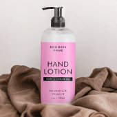 Modern Roze 4 OZ Cosmetische Fles Wrapper Label