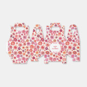 Modern Roze Abstract Bruiloft Bedankdoosjes (Uitgevouwen)