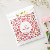Modern Roze Abstract Bruiloft Bedankzakje (Gezegeld)
