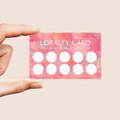 Modern Roze Abstract Klantenkaartje