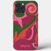 Modern Roze Abstract Trendy Stijlvol Case-Mate iPhone Case (Achterkant)