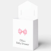 Modern roze ballon meisje Baby shower Bedankdoosjes (Open)