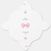 Modern roze ballon meisje Baby shower Bedankdoosjes (Ongevouwen)