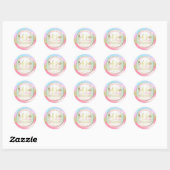 Modern Roze Blauw Glitter Body Butter Labels (Vel)
