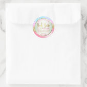 Modern Roze Blauw Glitter Body Butter Labels (Tas)