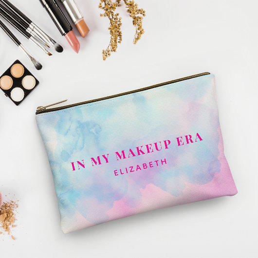 Modern Roze Blauwe Tie Dye Make-up Era gepersonali Etui