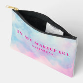 Modern Roze Blauwe Tie Dye Make-up Era gepersonali Etui (Open)
