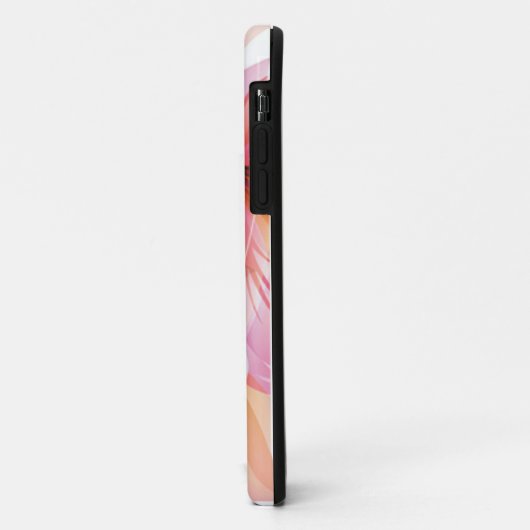 Modern roze bloem Abstract monogram Case-Mate iPhone Case (Achterkant/links)