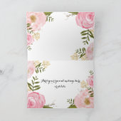 Modern  Roze Bloemen Bruidsmeisje Verzoek (Binnen)
