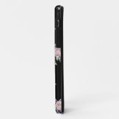 Modern roze bloemige Waterverf monogram elegant Case-Mate iPhone Case (Achterkant/links)