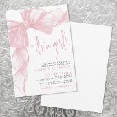 Modern roze boog Baby shower Kaart