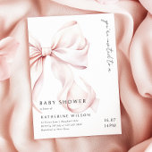 Modern roze boog Baby shower Kaart