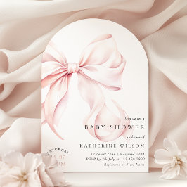 Modern roze boog Baby shower Kaart