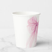 Modern roze boog Baby shower Papieren Bekers (Rechts)