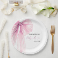 Modern roze boog Baby shower