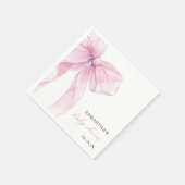 Modern roze boog Baby shower Servet (Hoek)