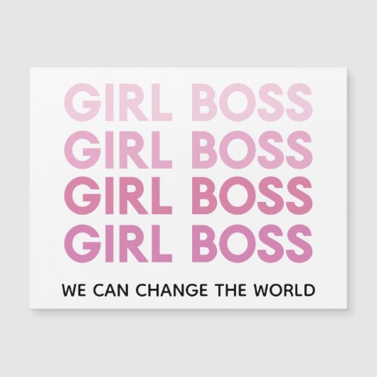 Modern Roze Boss Best Girly Gift (Voorkant)