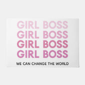 Modern Roze Boss Best Girly Gift Deurmat (Voorkant)
