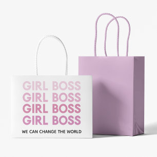 Modern Roze Boss Best Girly Gift Groot Cadeauzakje