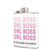 Modern Roze Boss Best Girly Gift Heupfles (Links)
