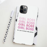 Modern Roze Boss Best Girly Gift iPhone 11Pro Max Hoesje<br><div class="desc">Modern Roze Boss Best Girly Gift</div>