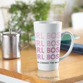 Modern Roze Boss Best Girly Gift Latte Mok