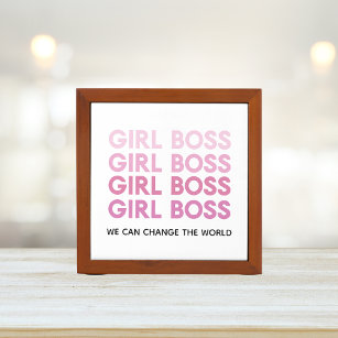 Modern Roze Boss Best Girly Gift Pennenhouder