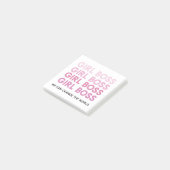 Modern Roze Boss Best Girly Gift Post-it® Notes (Schuin)