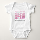 Modern Roze Boss Best Girly Gift Romper (Voorkant)
