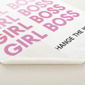 Modern Roze Boss Best Girly Gift Sherpa Deken (3/4)