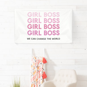 Modern Roze Boss Best Girly Gift Spandoek