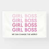 Modern Roze Boss Best Girly Gift Spandoek (Horizontaal)