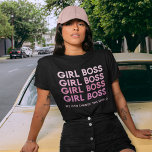 Modern Roze Boss Best Girly Gift T-shirt<br><div class="desc">Modern Roze Boss Best Girly Gift</div>