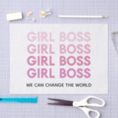 Modern Roze Boss Best Girly Gift Tissuepapier (Craft)