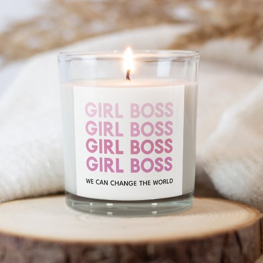 Modern Roze Boss Best Girly Gift Vierkante Sticker