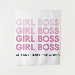 Modern Roze Boss Best Girly Gift Wandkleed