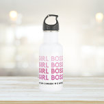 Modern Roze Boss Best Girly Gift Waterfles<br><div class="desc">Modern Roze Boss Best Girly Gift</div>