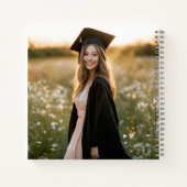 Modern Roze Bow Coquette Afstuderen Afstuderen Notitieboek (Achterkant)