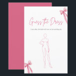 Modern Roze Bow Guess De jurk Vrijgezellenfeest sp<br><div class="desc">Breng lachen en plezier aan je vrijgezellenfeest met onze Pink Bow "She's Tying the Knot" Guess The Dress Vrijgezellenfeest Game. Gasten zullen genieten van het raden van de stijl van trouwjurken uit verschillende tijdperken, het aanwakkeren van levendige conversatie en nostalgie. Met zijn charmante roze boog ontwerp, dit spel voegt een...</div>