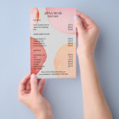 Modern roze brochure (Hand)