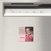 Modern roze bruin dank u fotomagneet magneet (Insitu (Vaatwasser))