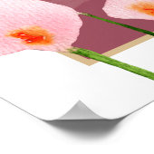 Modern Roze Calla Lily Wedding Welkomstteken Poster (Hoek)