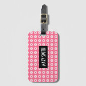 Modern Roze Collectie van de Heart Love Bagagelabel (Voorkant (verticaal))