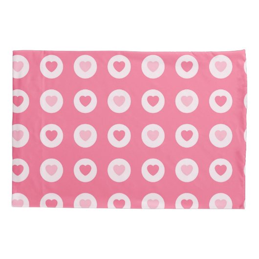 Modern Roze Collectie van de Heart Love Kussensloop (Achterkant)