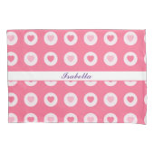 Modern Roze Collectie van de Heart Love Kussensloop (Voorkant)